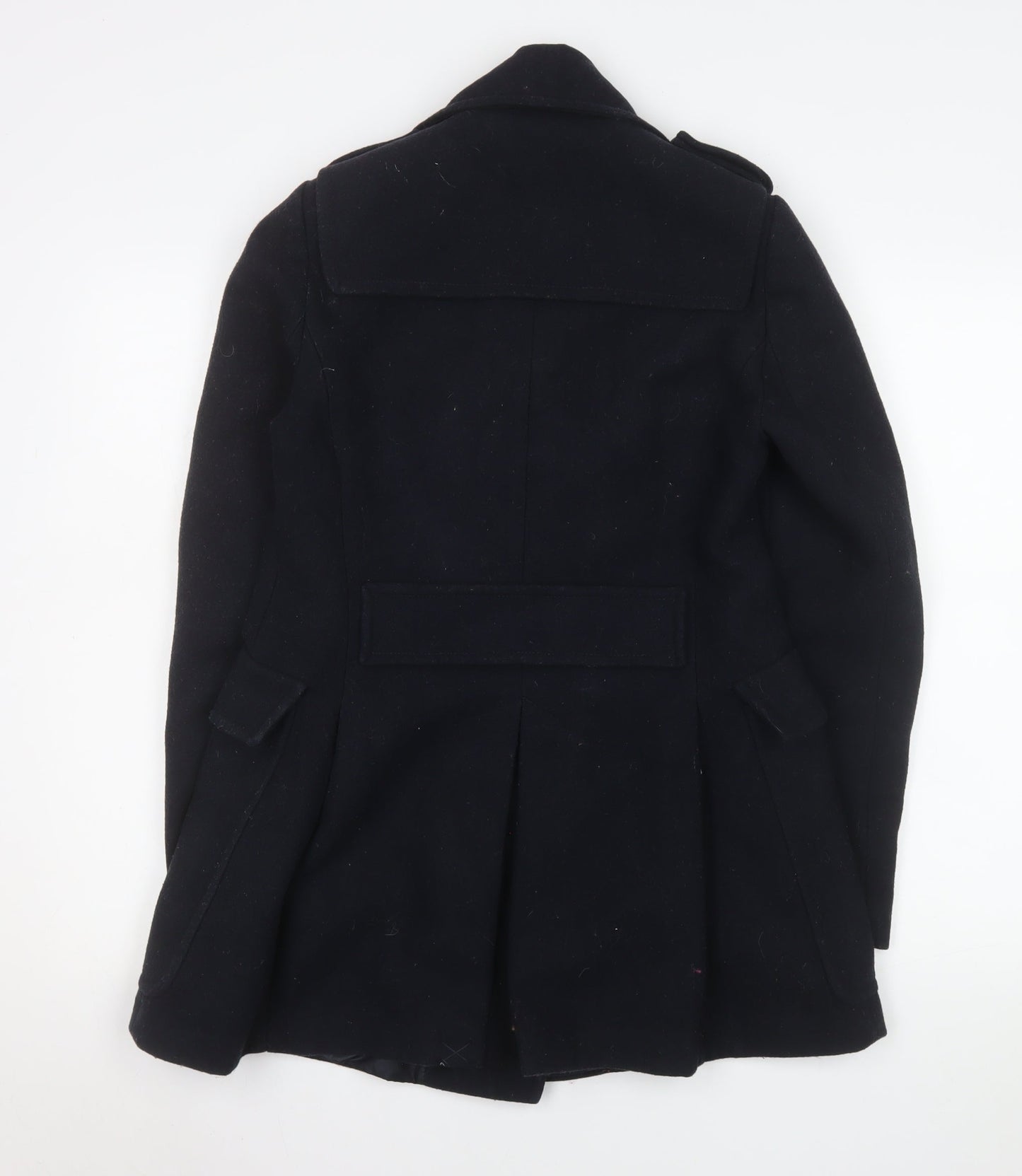 Womens UK Size 10 Warehouse Black Pea Coat