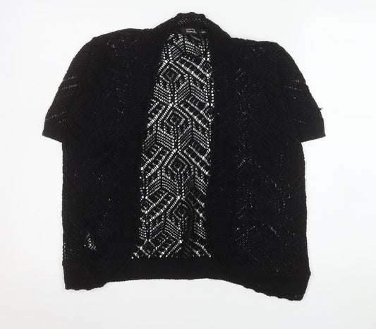 Womens UK Size M/L Fashion Friendly Black Cardigan Jumper