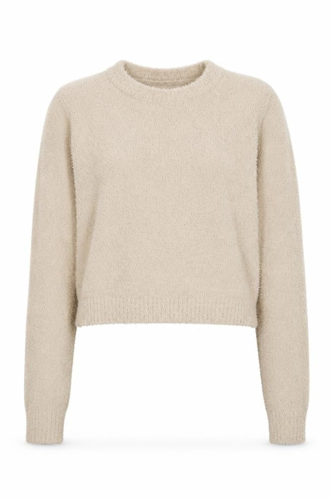 Womens UK Size 10 Missy Empire Beige Pullover Sweatshirt