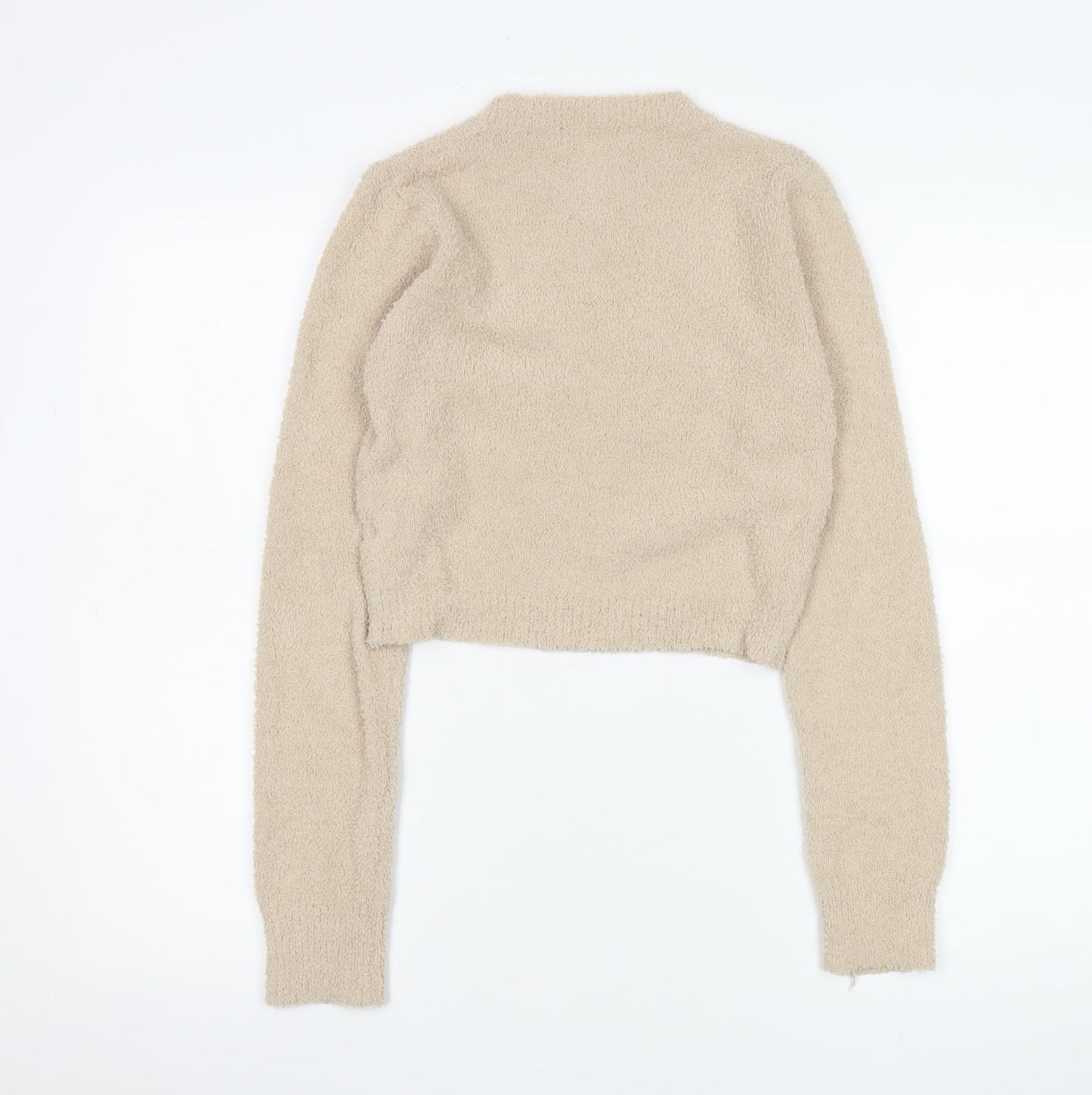 Womens UK Size 10 Missy Empire Beige Pullover Sweatshirt