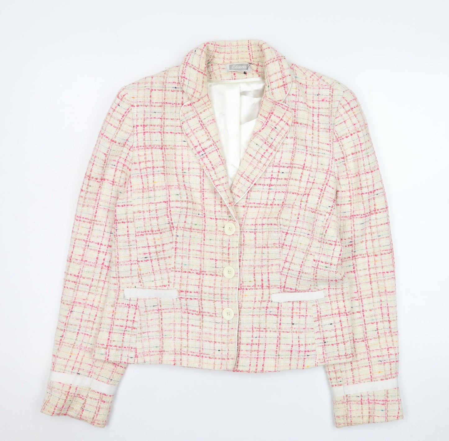 Womens UK Size 14 Etam Regular Multicoloured Blazer