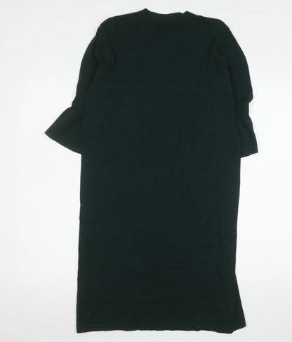 Tu Women Green Size 10 Shift Knit Knee Length Dress