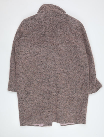 Marks and Spencer Women’s Pink Wool Blend Long Overcoat Size 16