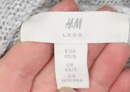 Mens UK Size XS H&M Grey Pullover Jumper