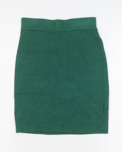 Sorelle UK Women’s Green Ribbed Knit Pencil Skirt Size S