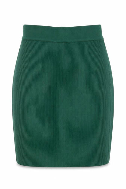 Sorelle UK Women’s Green Ribbed Knit Pencil Skirt Size S