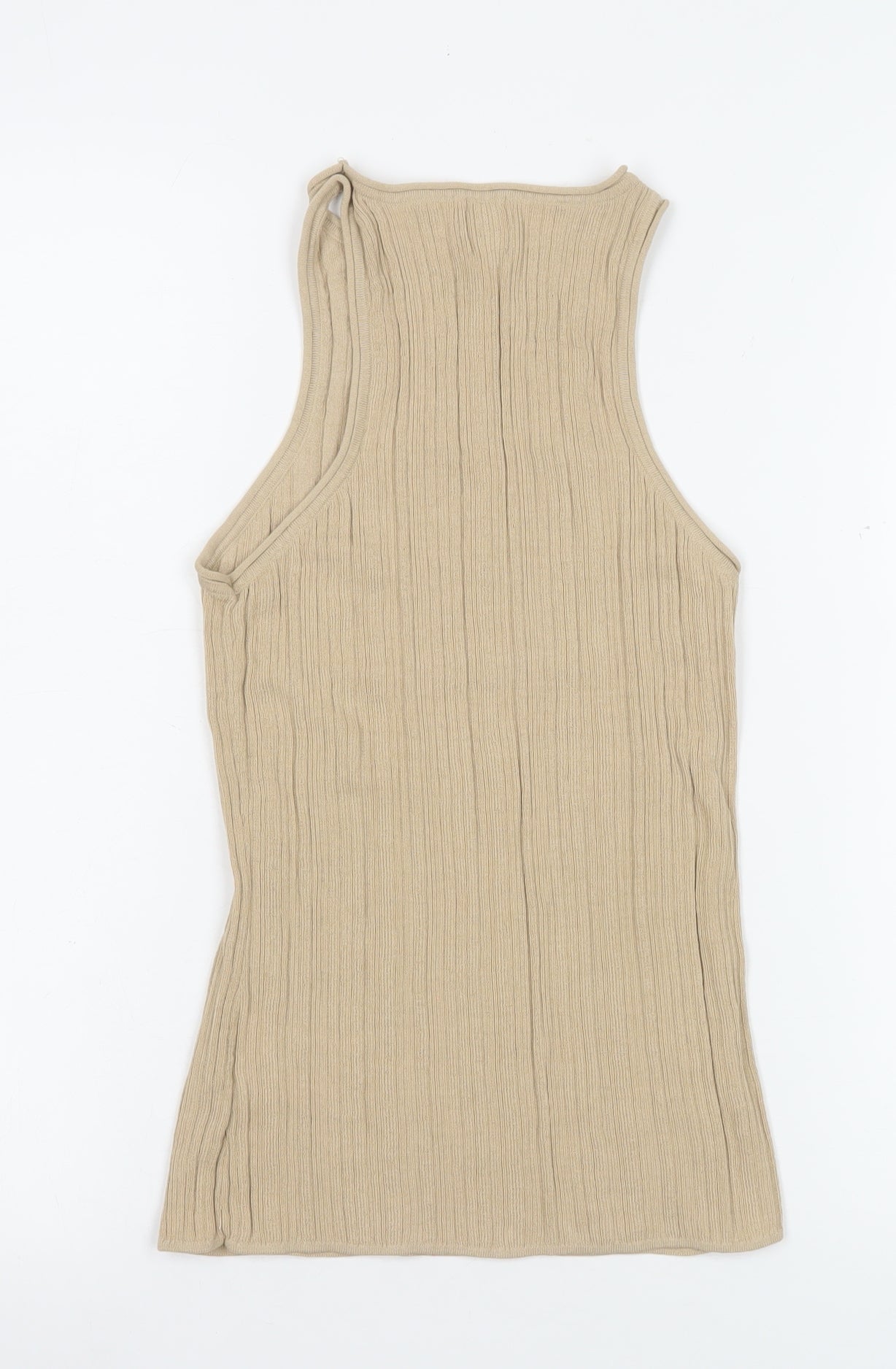 Womens UK Size S H&M Beige Basic Tank