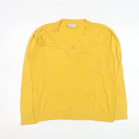 Womens UK Size 12 BHS Yellow Pullover Jumper