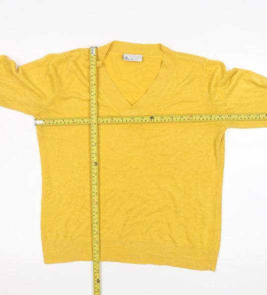 Womens UK Size 12 BHS Yellow Pullover Jumper