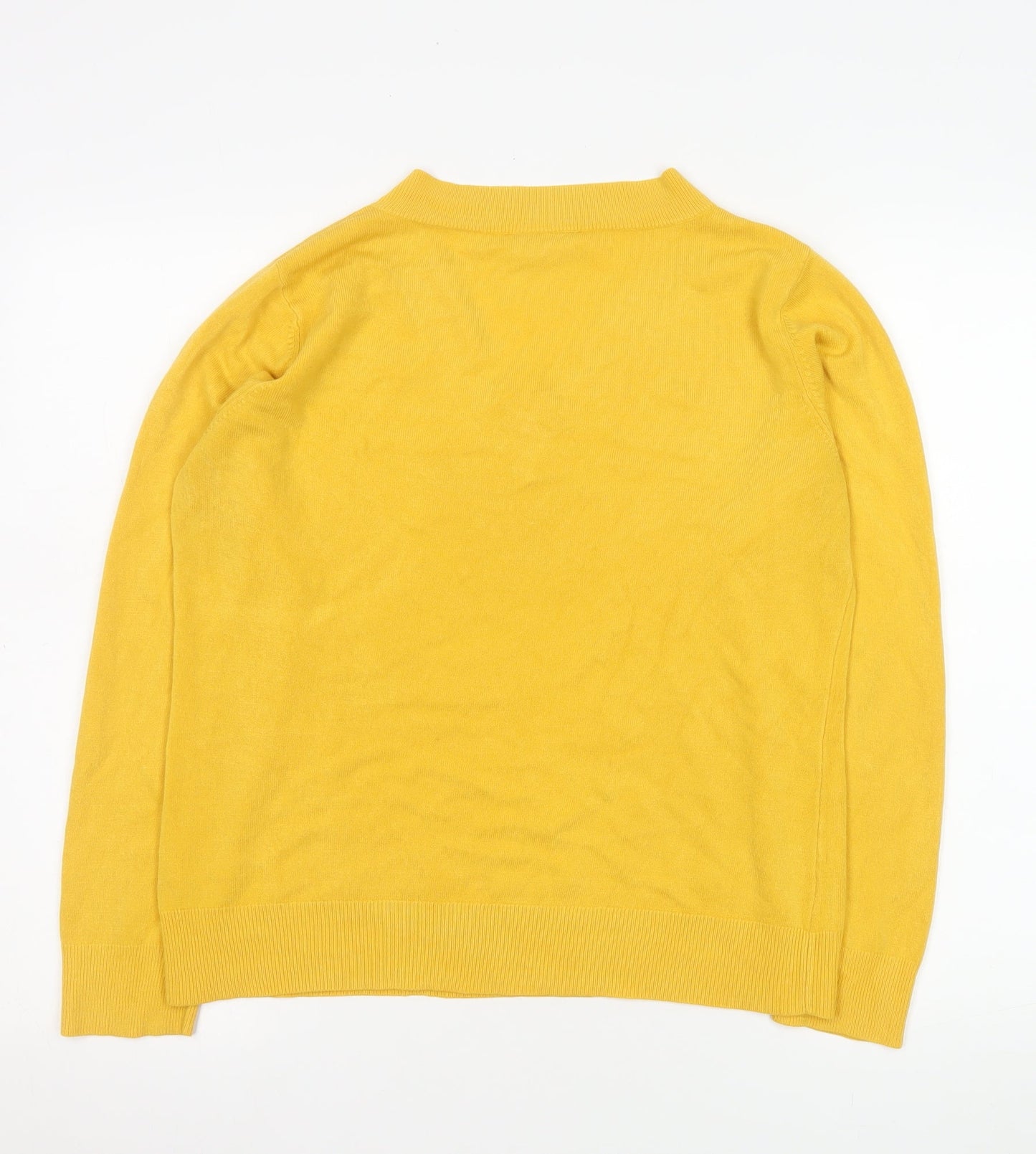 Womens UK Size 12 BHS Yellow Pullover Jumper