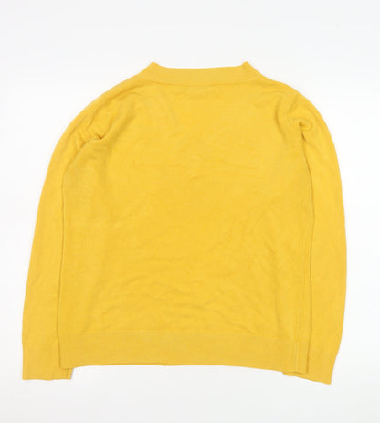 Womens UK Size 12 BHS Yellow Pullover Jumper
