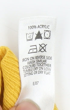 Womens UK Size 12 BHS Yellow Pullover Jumper