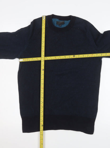 Mens UK Size S Howick Blue Pullover Jumper