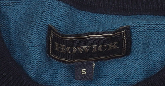 Mens UK Size S Howick Blue Pullover Jumper