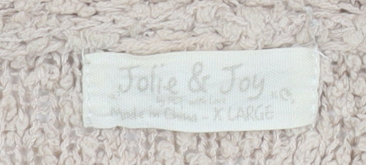 Womens UK Size XL Jolie & Joy Beige Cardigan Jumper