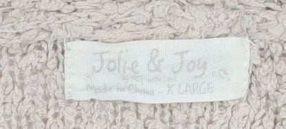Womens UK Size XL Jolie & Joy Beige Cardigan Jumper
