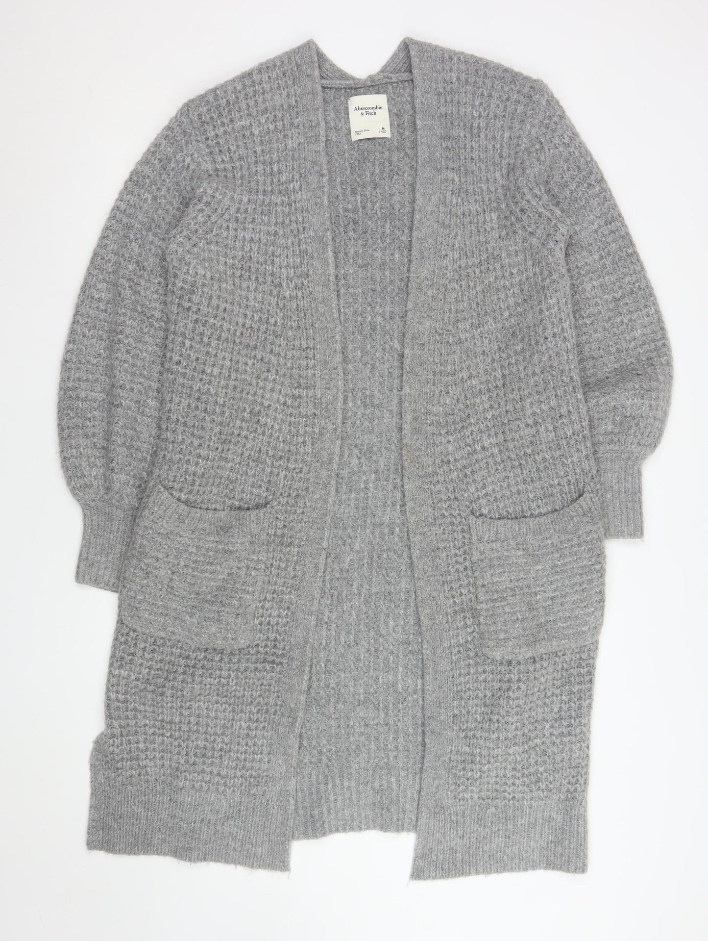 Womens UK Size M Abercrombie & Fitch Grey Cardigan Jumper