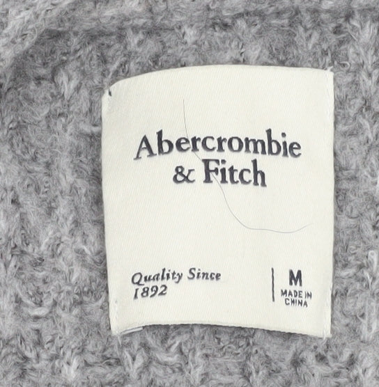 Womens UK Size M Abercrombie & Fitch Grey Cardigan Jumper