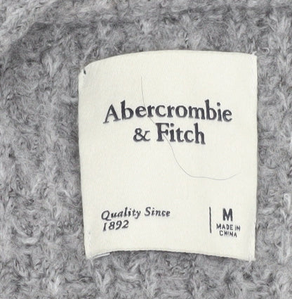 Womens UK Size M Abercrombie & Fitch Grey Cardigan Jumper