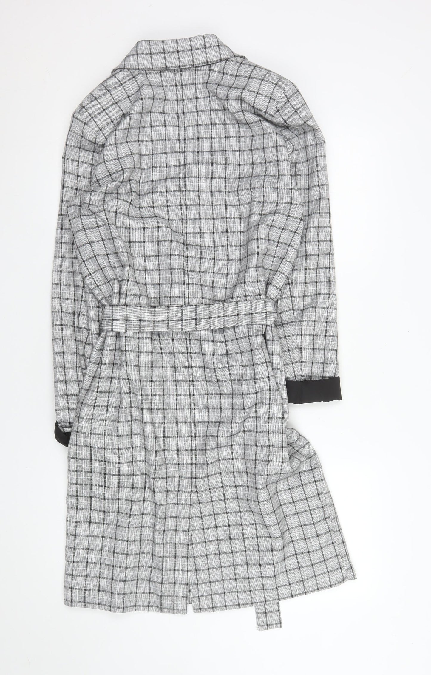 Womens UK Size 6 Kaffe Grey Trench Coat