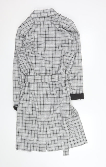Womens UK Size 6 Kaffe Grey Trench Coat