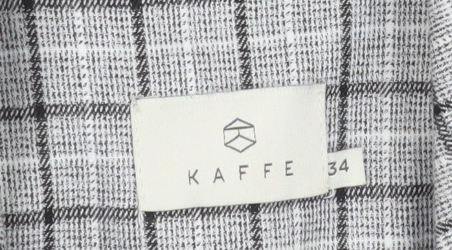 Womens UK Size 6 Kaffe Grey Trench Coat