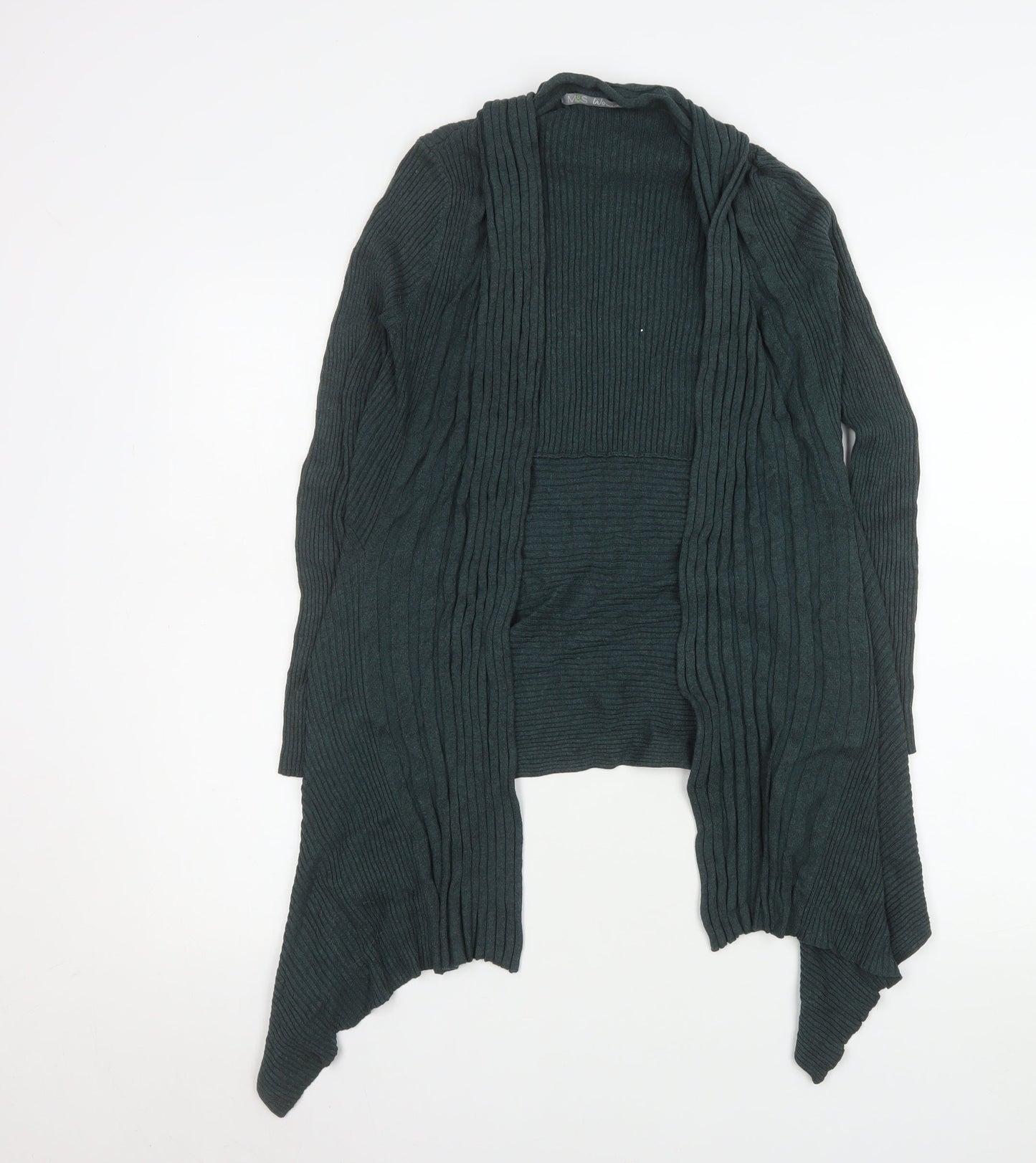 Womens UK Size 12 Marks and Spencer Green Cardigan Jumper