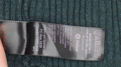 Womens UK Size 12 Marks and Spencer Green Cardigan Jumper