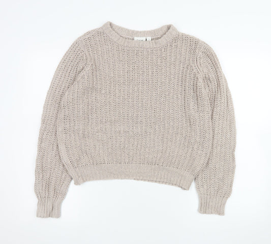 Womens UK Size S Saint Tropez Beige Pullover Jumper
