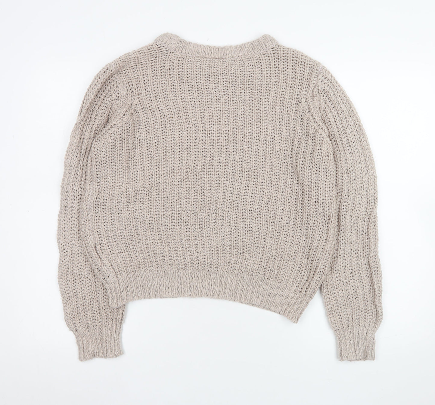Womens UK Size S Saint Tropez Beige Pullover Jumper