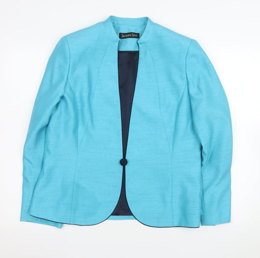 Womens UK Size 16 Jacques Vert Regular Blue Blazer