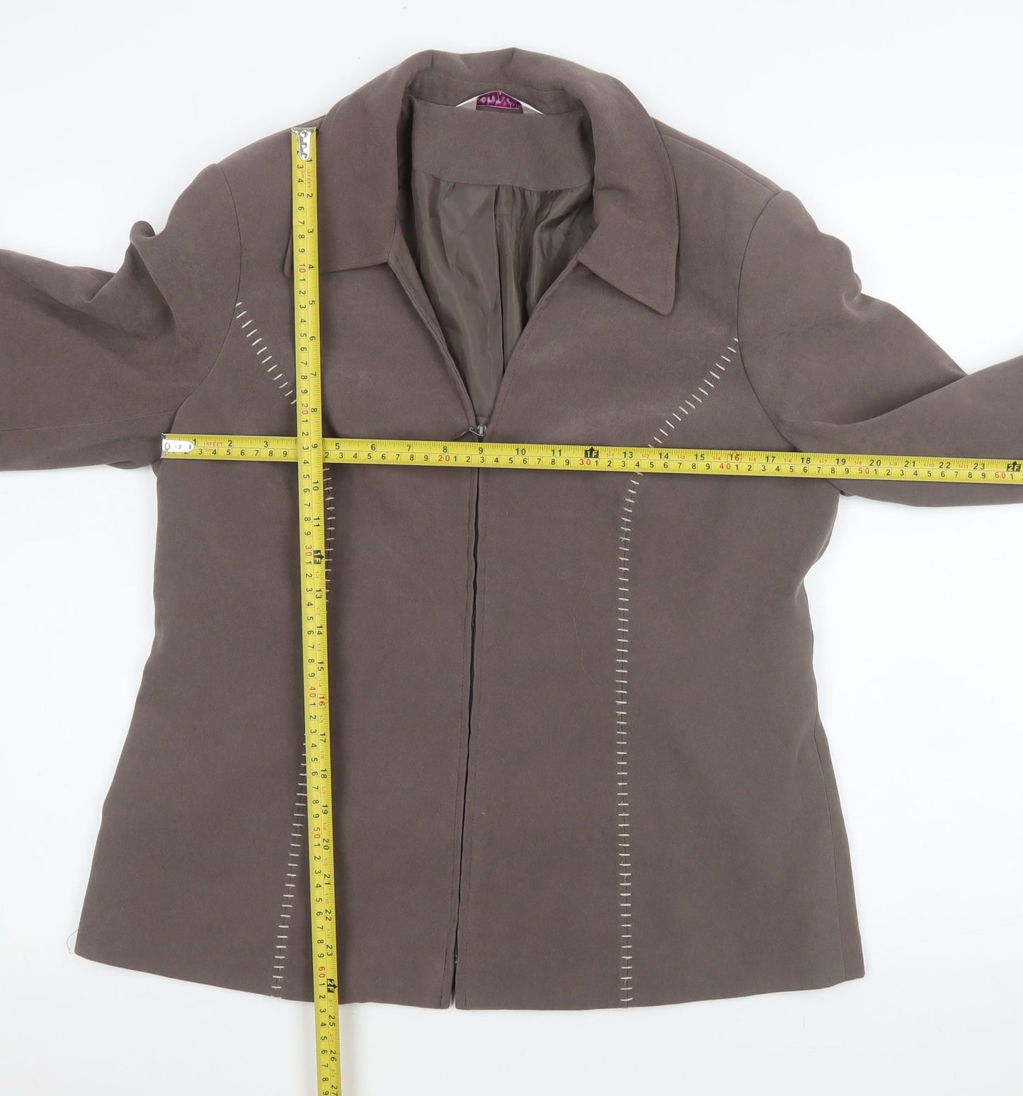 Womens UK Size 14 Bonmarché Brown Basic Jacket