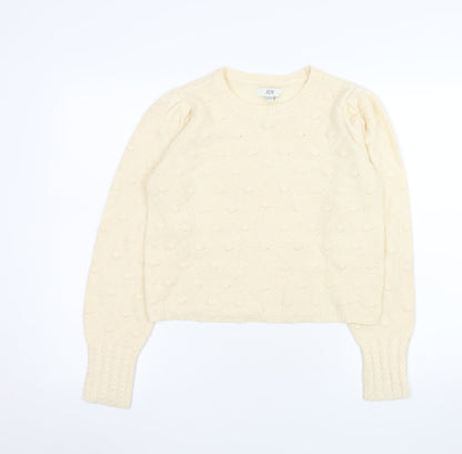 Womens UK Size S JDY Ivory Pullover Jumper
