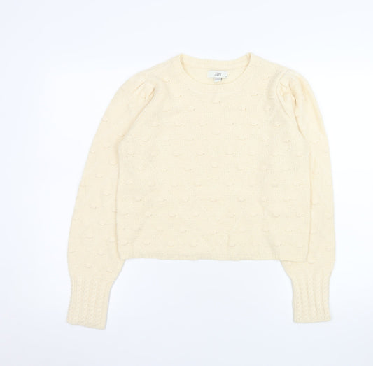 Womens UK Size S JDY Ivory Pullover Jumper