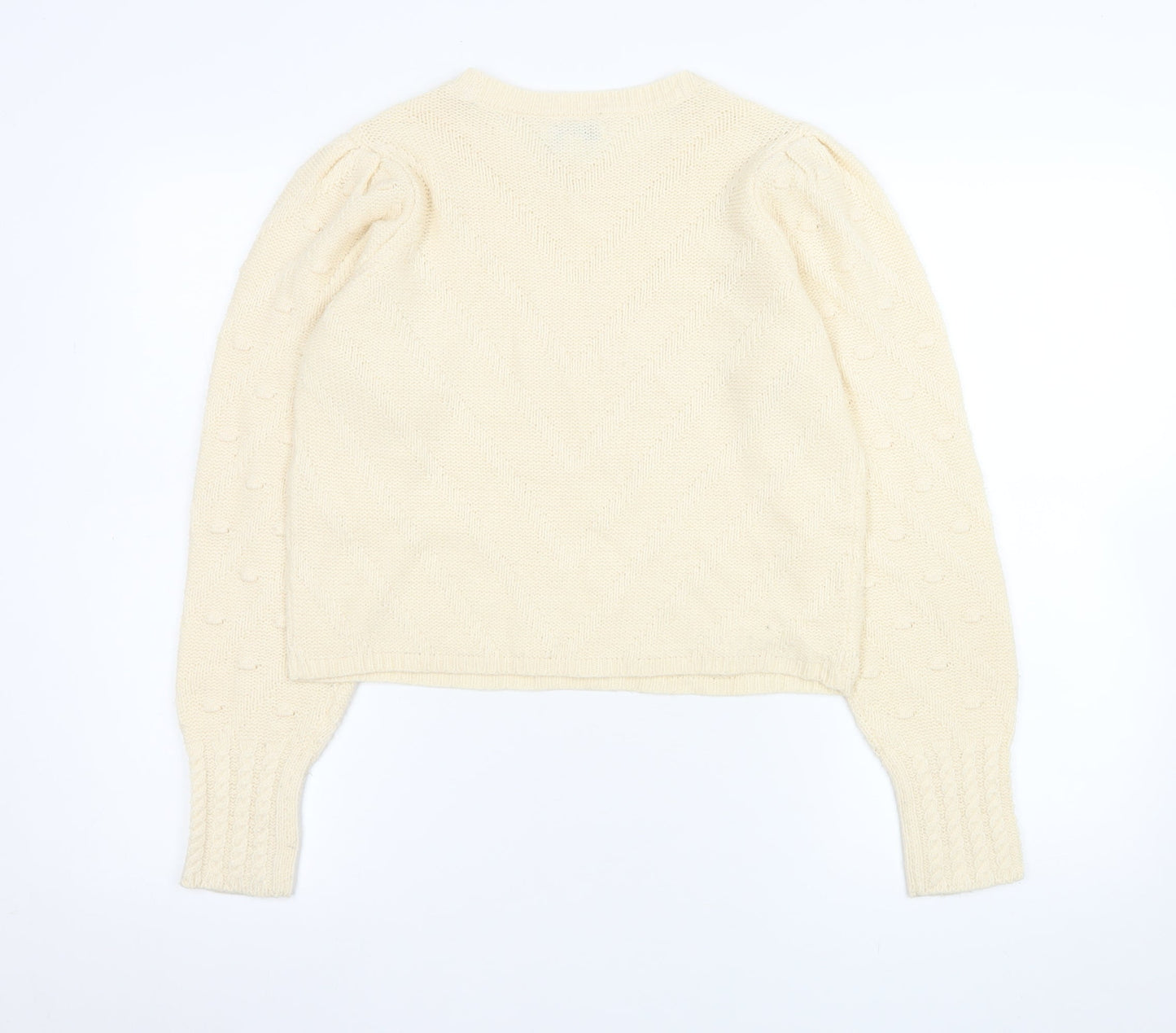 Womens UK Size S JDY Ivory Pullover Jumper