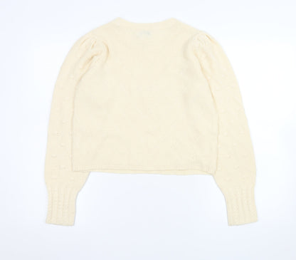Womens UK Size S JDY Ivory Pullover Jumper
