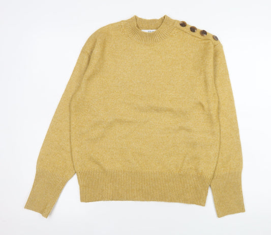 Womens UK Size XS Primark Yellow Pullover Jumper