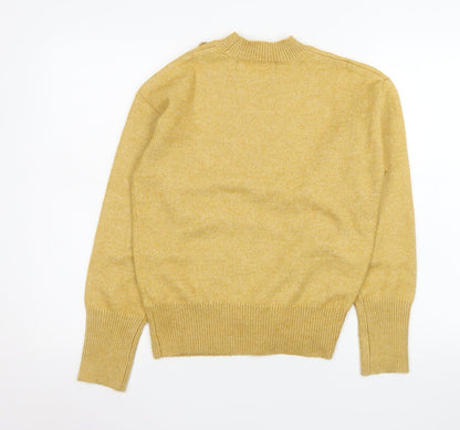 Womens UK Size XS Primark Yellow Pullover Jumper