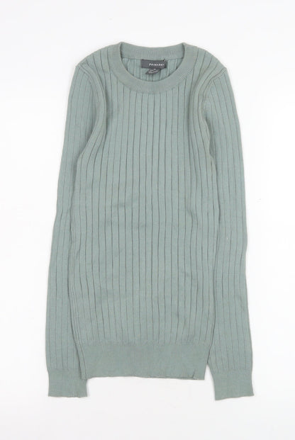 Womens UK Size XS Primark Green Pullover Jumper
