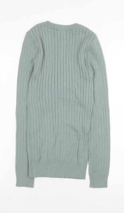 Womens UK Size XS Primark Green Pullover Jumper