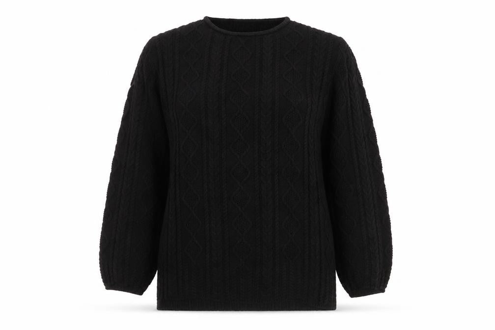Womens UK Size M Viyella Black Pullover Jumper