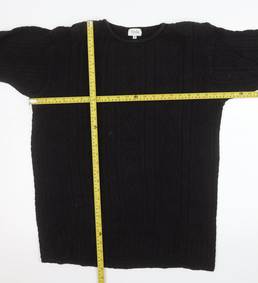 Womens UK Size M Viyella Black Pullover Jumper
