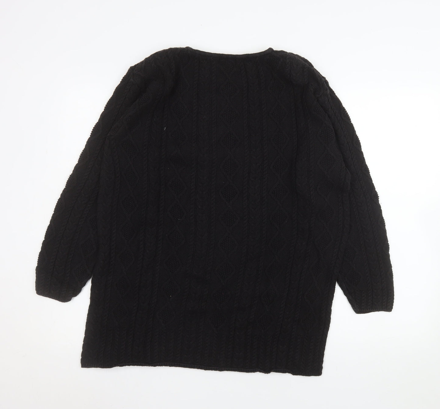 Womens UK Size M Viyella Black Pullover Jumper