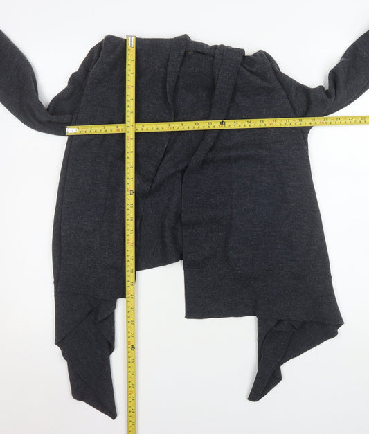 H&M Women’s Grey Wool Blend Wrap Cardigan XS