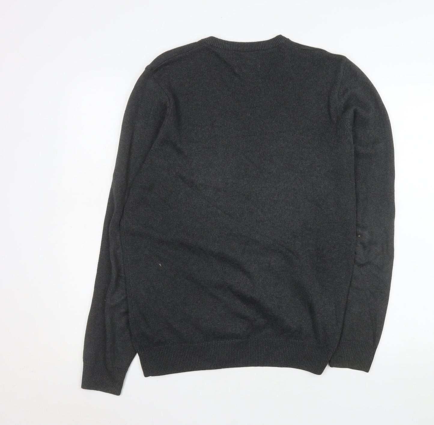 Mens UK Size M Marks and Spencer Grey Pullover Jumper