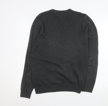 Mens UK Size M Marks and Spencer Grey Pullover Jumper