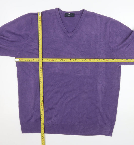 Mens UK Size XL Marks and Spencer Purple Pullover Jumper