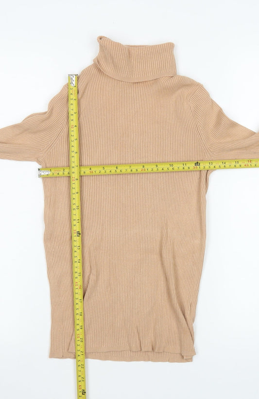 Womens UK Size 8 Marks and Spencer Beige Pullover Jumper