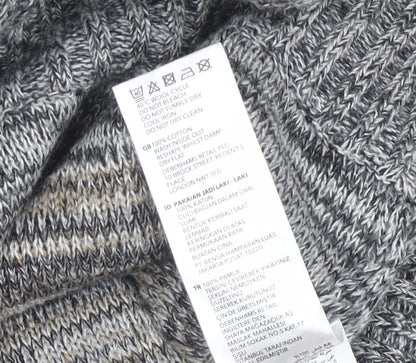 Mens UK Size L Mantaray Grey Pullover Jumper