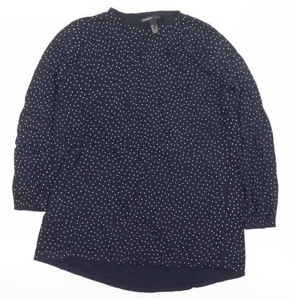 Womens UK Size S Mango Blue Pullover Jumper